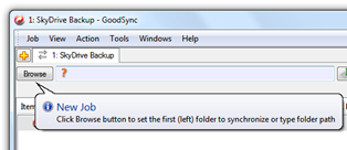 1 SkyDrive Backup - GoodSync