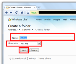 Create a folder - Windows Live - Google Chrome2